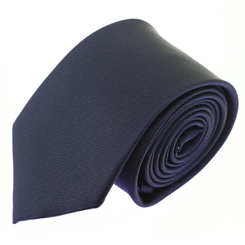 

Dark Blue 8CM Neck Tie Men Skinny Necktie Wedding Ties Polyester Fashion Mens Business Bowtie Shirt Accessories