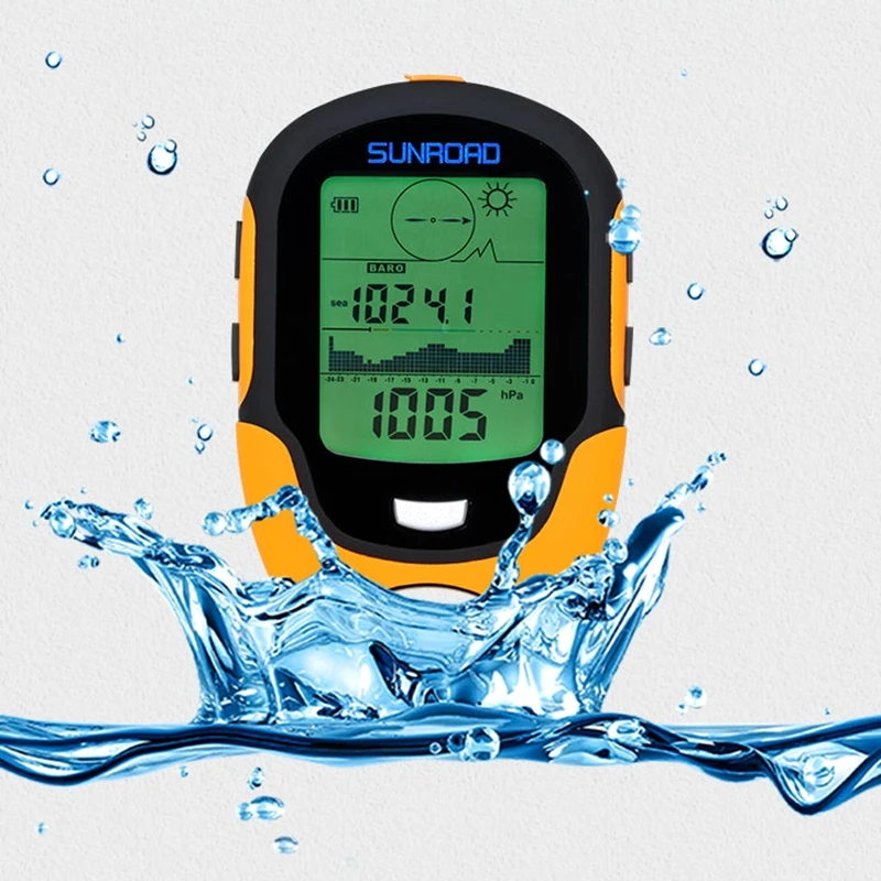 Outdoor Waterproof Camping Altimeter Portable LCD Digital Fishing Altimeter Barometer Compass