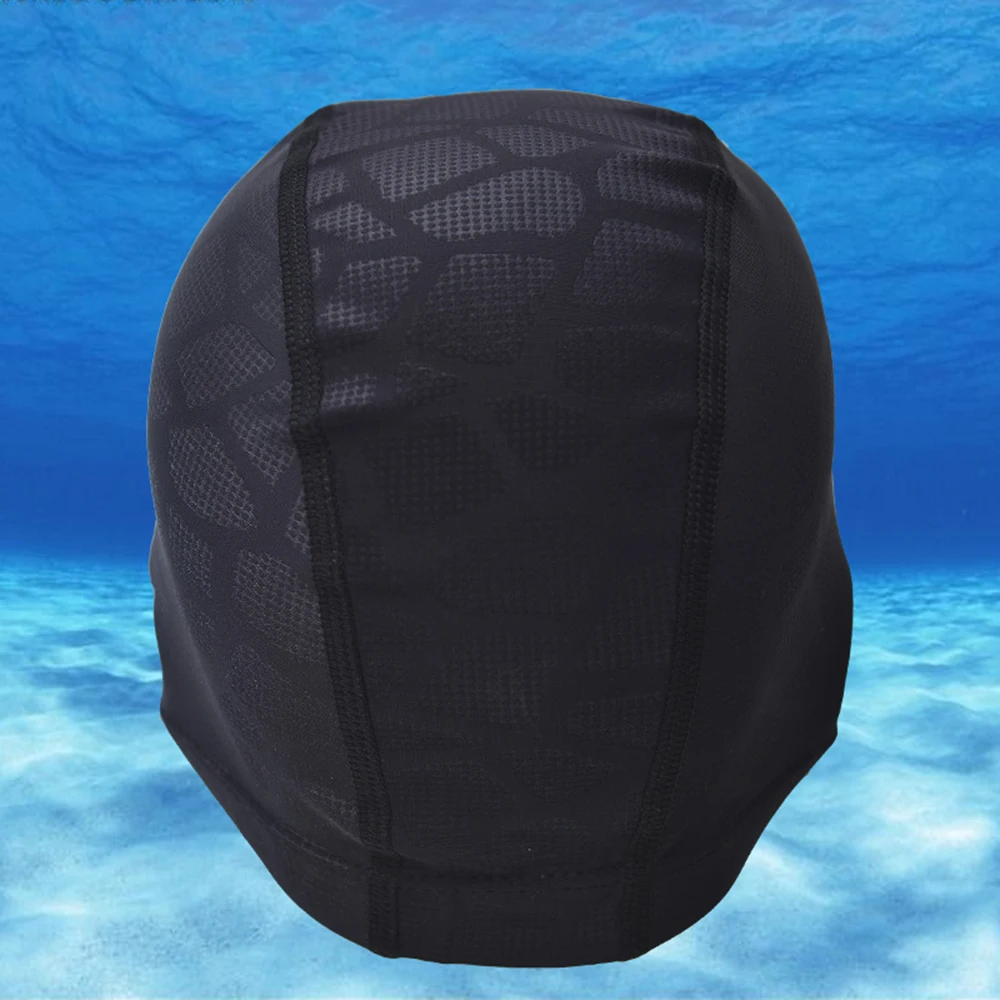 SKL Ergonomic Nylon Swimming Cap High Elastic Free Size Swim Diving Training Hats Ear Hir Protecting Fast Dry for Men Women | Спорт и