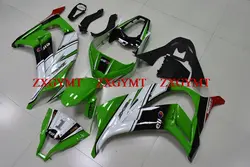 Пластик Обтекатели для ZX-10r 2011-2015 набор для всего тела для Kawasaki ZX10r 2012 зеленый белого и синего цвета набор для всего тела ZX10r 2011