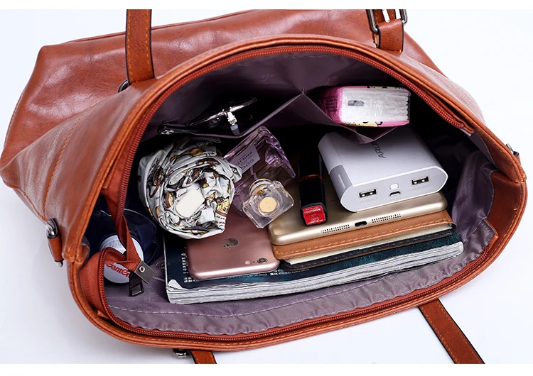 plutônio do vintage 4 pces bolsa de alça feminina