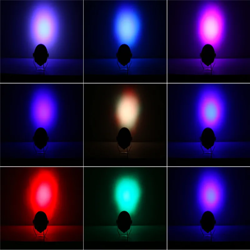 

Premium LED Stage Lights 18 RGB PAR LED DMX Stage Lighting Effect DMX512 Master-Slave Led Flat for DJ Disco Party KTV