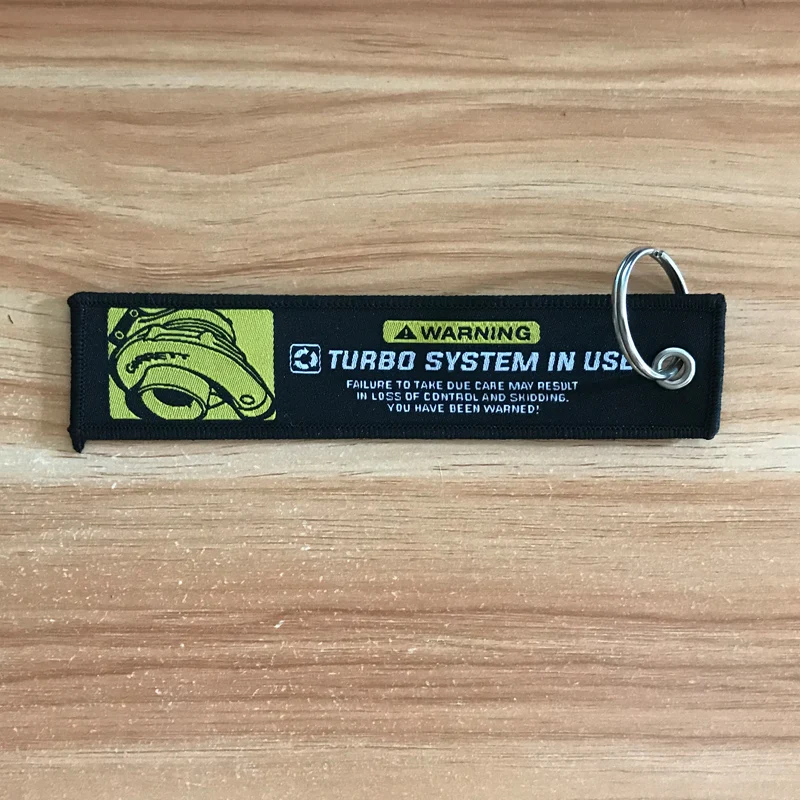 

High quality TURBO Modification HellaFlush emblem embroidery nylon Weaving Car key ring keychain auto motorcycle accessories