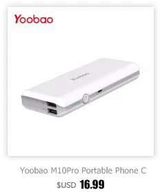 Yoobao SP6 6000 мАч карманный внешний аккумулятор с двойным входом(Micro& Lightning) для iPhone samsung Xiaomi Внешний аккумулятор мобильное зарядное устройство