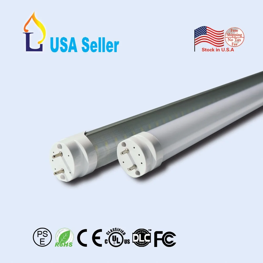 

500pcs/lot G13 base UL List T8 LED Tube Light 4ft 18W SMD2835 28LM/led replacement fluorescent lighting Led tube lamp AC85-265V