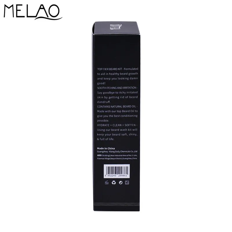 MELAO 100% природа Органическая борода шампунь и кондиционер для мужчин's средства