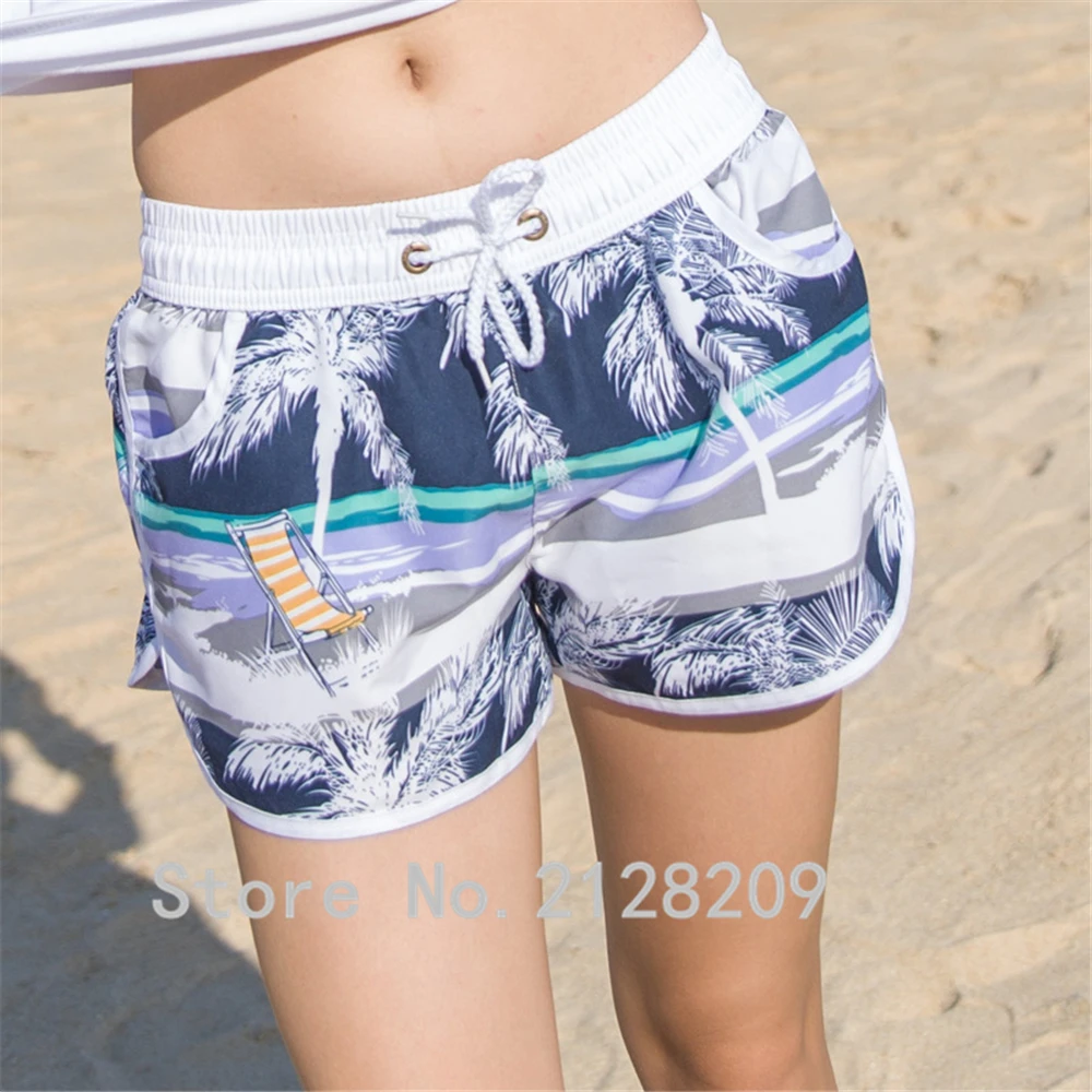 SEASLEAM Quick Dry Women Shorts Swimsuit Brand Summer Swimwears Beach