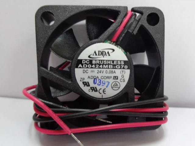 Новый Оригинальный ADDA AD0424MB-G70 4 см 40*40*10 мм DC24V 0.08A Инвертор Вентилятор охлаждения |