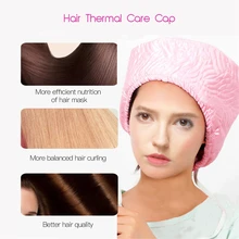 Электрический нагреватель волос колпачок Фены парогенератор для Спа маска колпачок Уход за волосами защита от масла для волос тусклый сухой поврежденный термальный уход