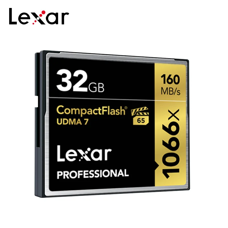 Lexar карта CF 160 МБ/с. бренд 1066x32 Гб 64 Гб 128 ГБ 256 Гб CompactFlash UDMA 7 Слот для карт памяти для Камера Hd Цифровая видеокамера