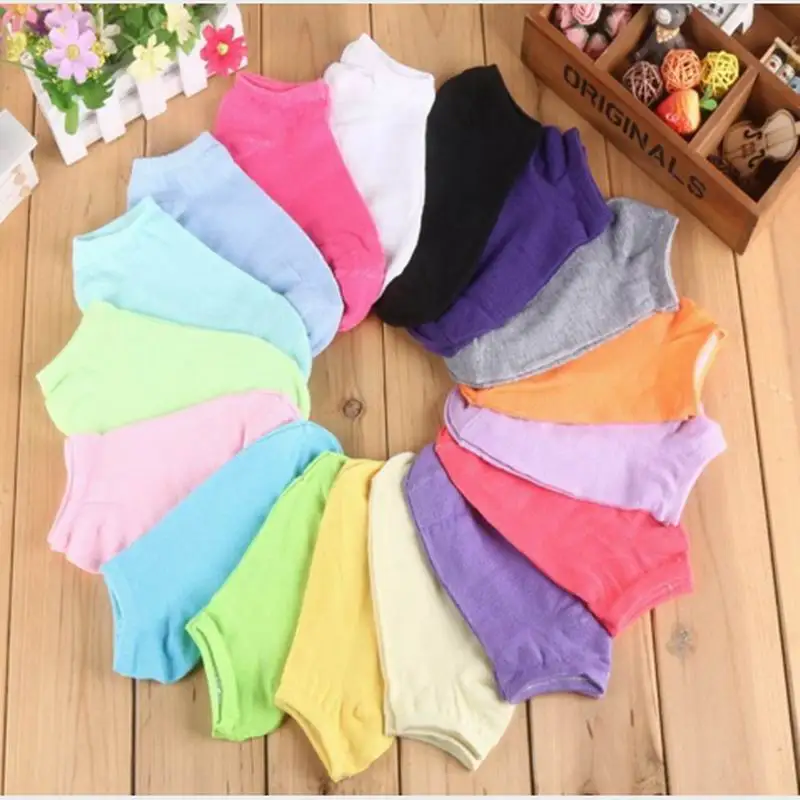 

5 Pair Set Color pattern Elastic Breathable Sock Unisex Comfortable Stripe Polyester Sock Slippers Short Ankle Sock Funny Socks