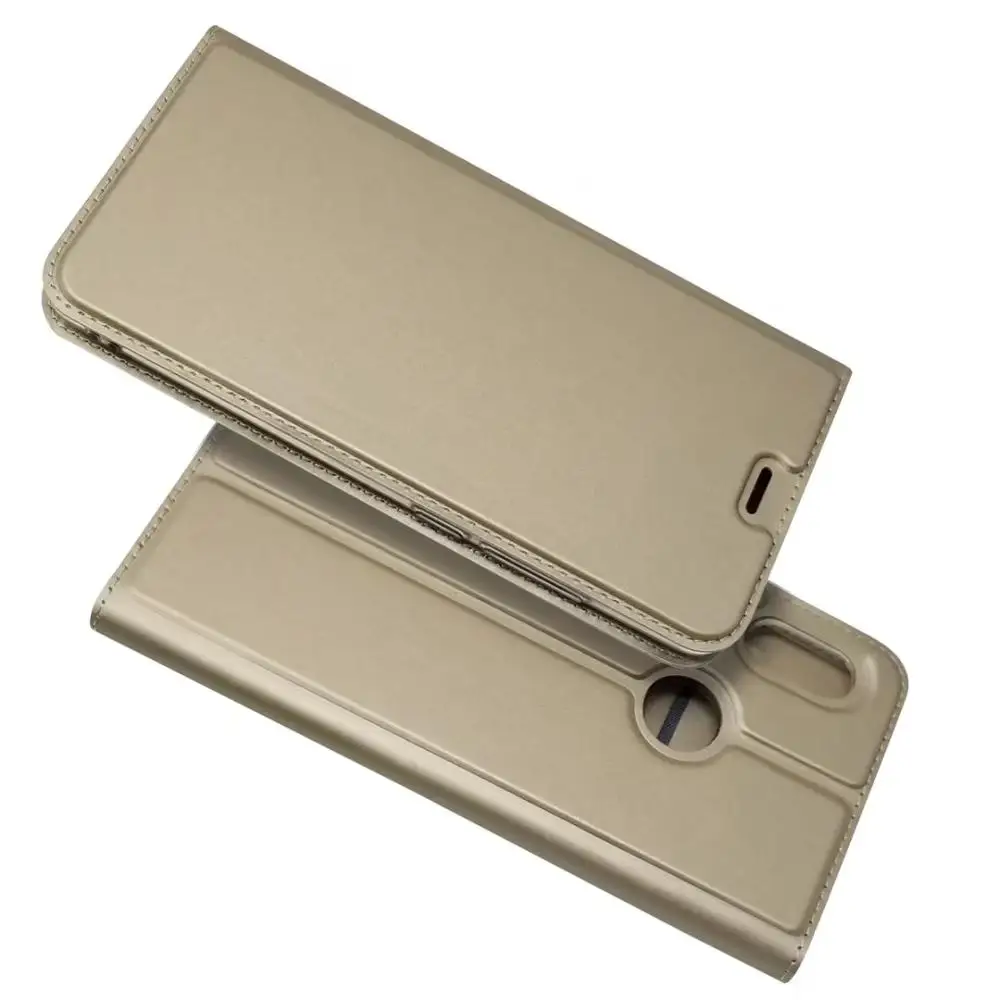 Кожаный чехол-кошелек для Xiaomi Redmi Note 5 Pro Note 6 Pro с магнитной подставкой, защитный чехол - Цвет: Золотой