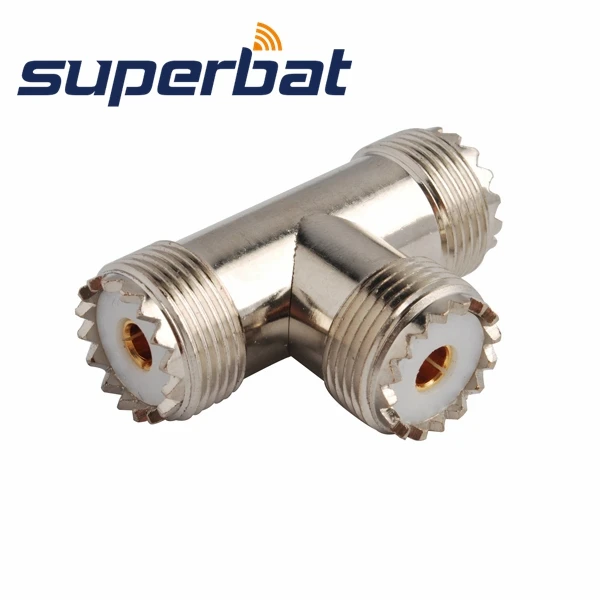 Superbat RF СВЧ-переходник UHF гнездо для разъем UHF Jack 2 Way "T" Тип-британская версия