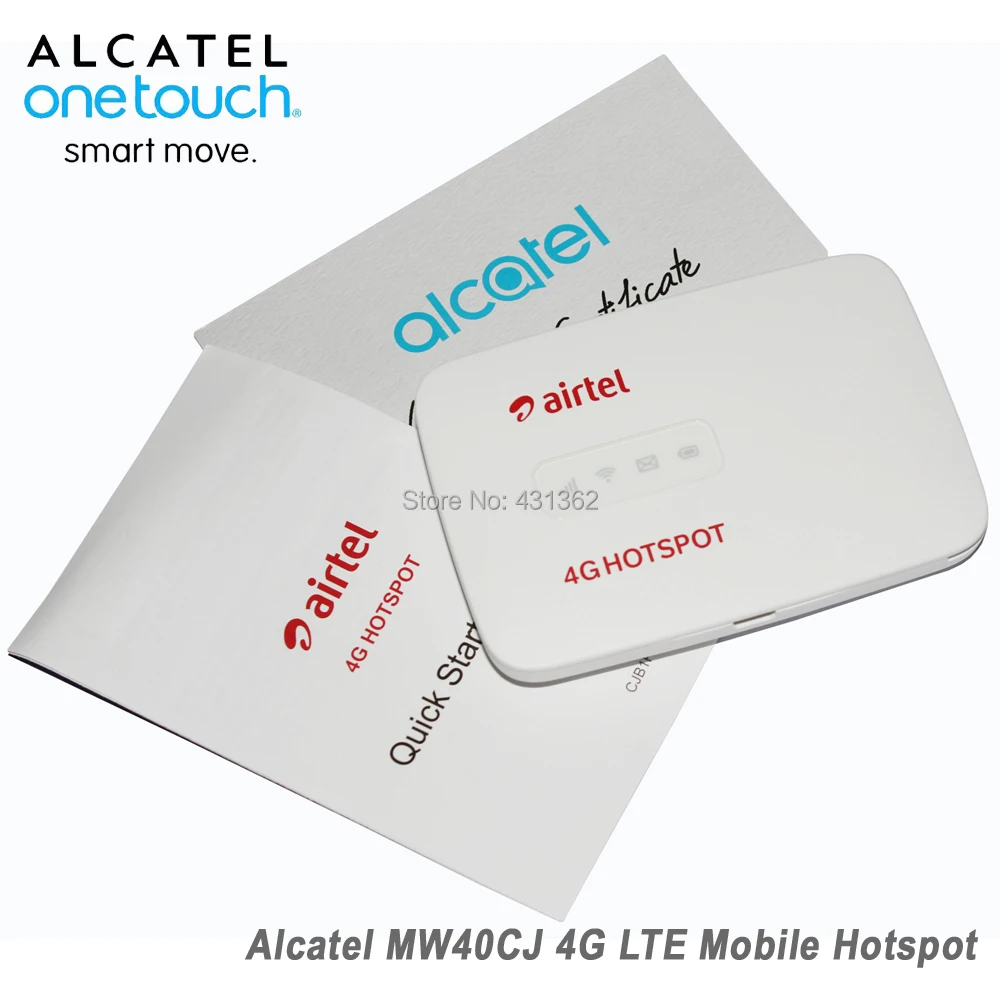 Разблокированный Alcatel Link Zone MW40CJ 4G LTE 150 Мбит/с мобильный WiFi беспроводной маршрутизатор