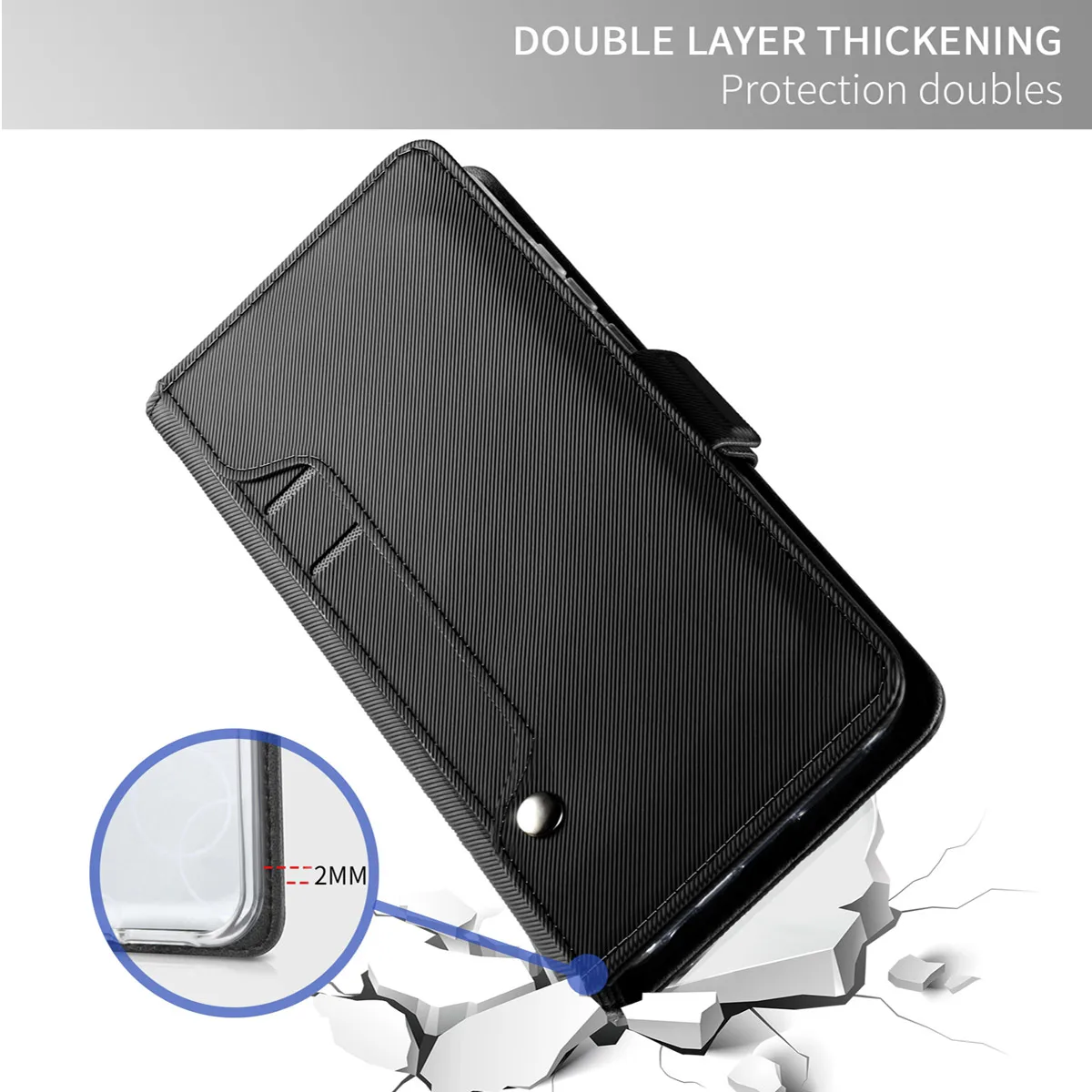 Чехол-бумажник из искусственной кожи для samsung Galaxy A50, A40, A30, A20, A10, S10 plus, S10e, M10, M20, откидная крышка-подставка с зеркалом и отделениями для карт