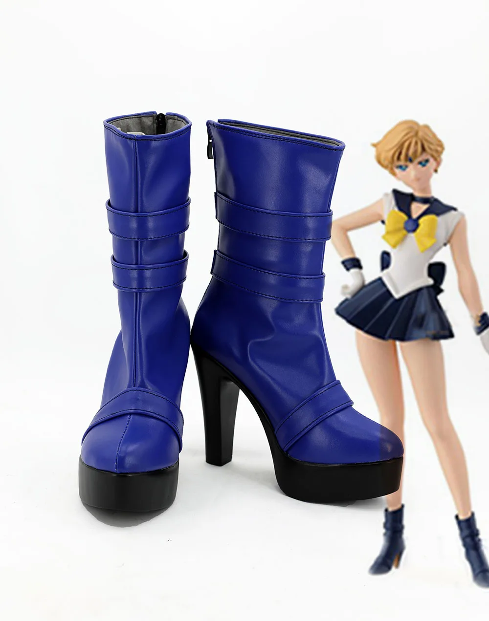 Just SHOES Accessories Hand-made Sailor Moon Amara Uranus Cosplay BOOTS Shoes 