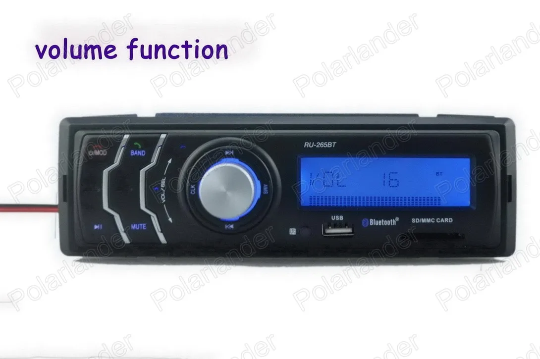 Горячая новинка в тире bluetooth музыкальный телефон автомобильный радио mp3-плеер аудио Авто Стерео fm-приемник USD/SD карта/AUX In