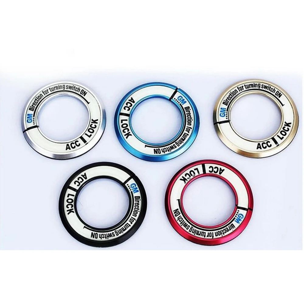 Luminous Ignition Key Ring Car Engine Start Stop switch Trim Circle For