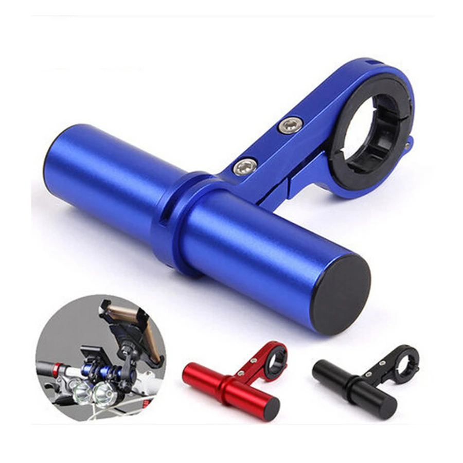 

Cycling Handlebar Extension Bicycle Flashlight Mount Extender Holder Phone Computer Light Lamp Bracket Bike Stopwatch
