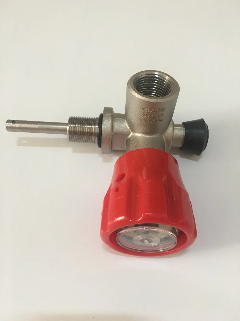 PCP rifle valve,Red Gauged Paintball Valve,SCBA Valve for Compressed