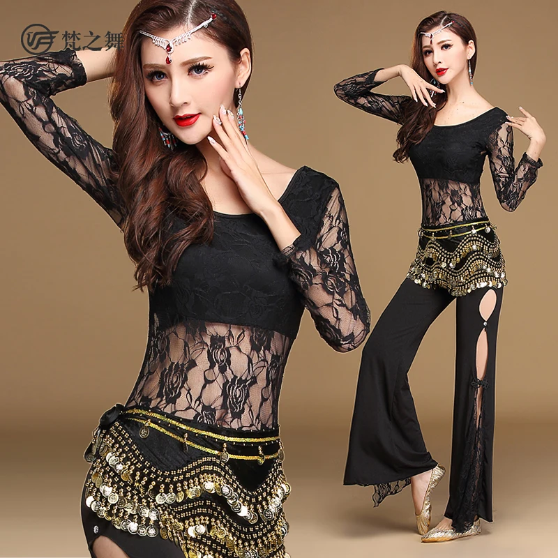 

2018 new Belly dance Costume set Professional bellydance top+pants suits For Women S317+K4015