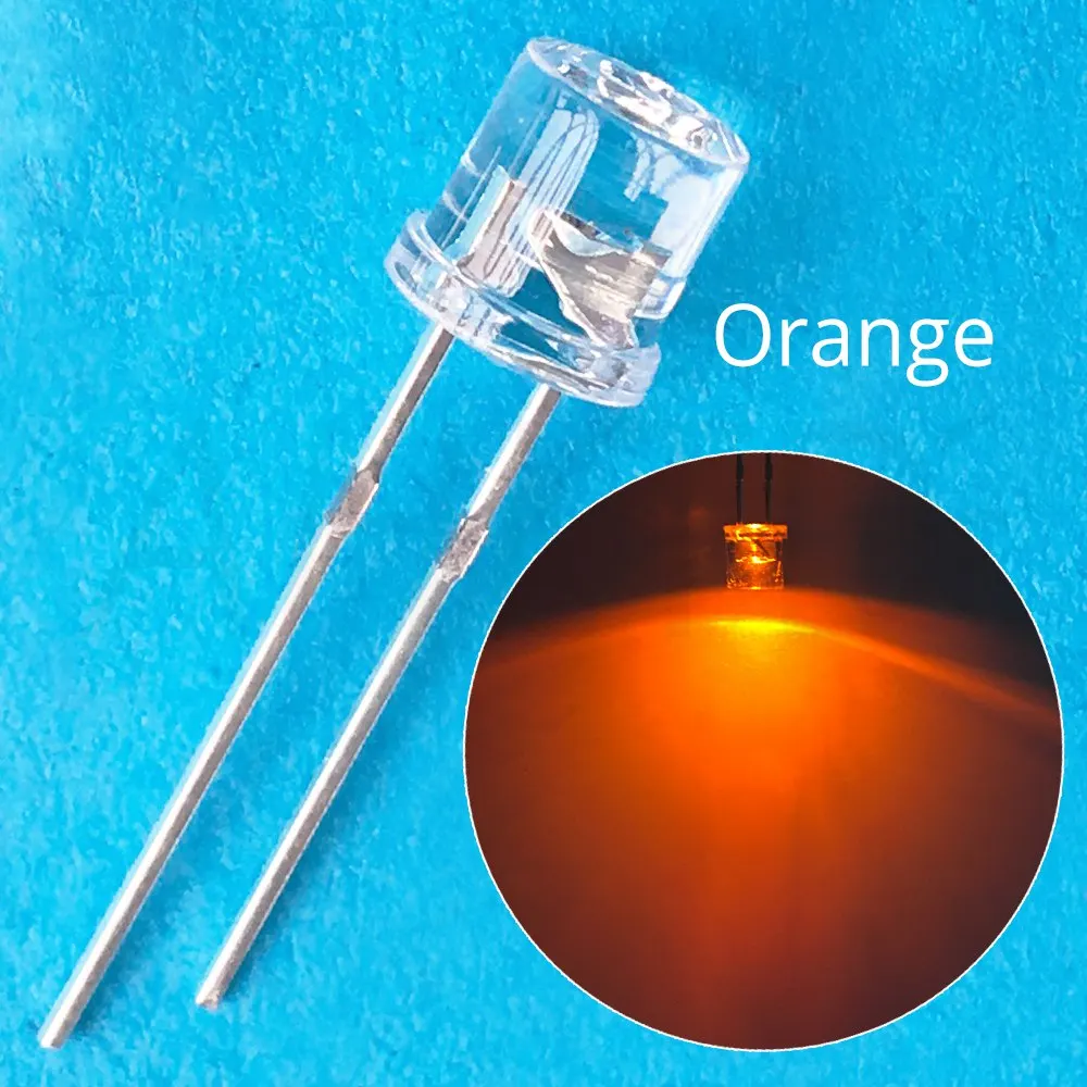 Ahltd 5mm Flat top white Red Pink Yellow Blue Wide Angle Light lamp Diode LED ultra bright bulbs emitting diodes F5 5mm Lamp