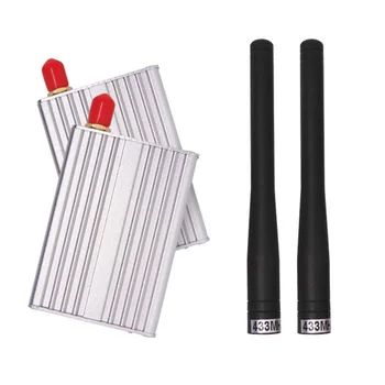 

(2set/lot) 2pcs 470MHz TTL Interface Wireless Transceiver Module SV612 -TTL-470 + 2pcs SW470-ZT100 Rubber Antenna 433MHz