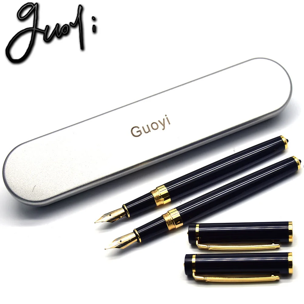 Ручка перьевая Guoyi Z360 с чернилами металлическая 0 5 мм|brand fountain pen|fountain penfountain pen brands |