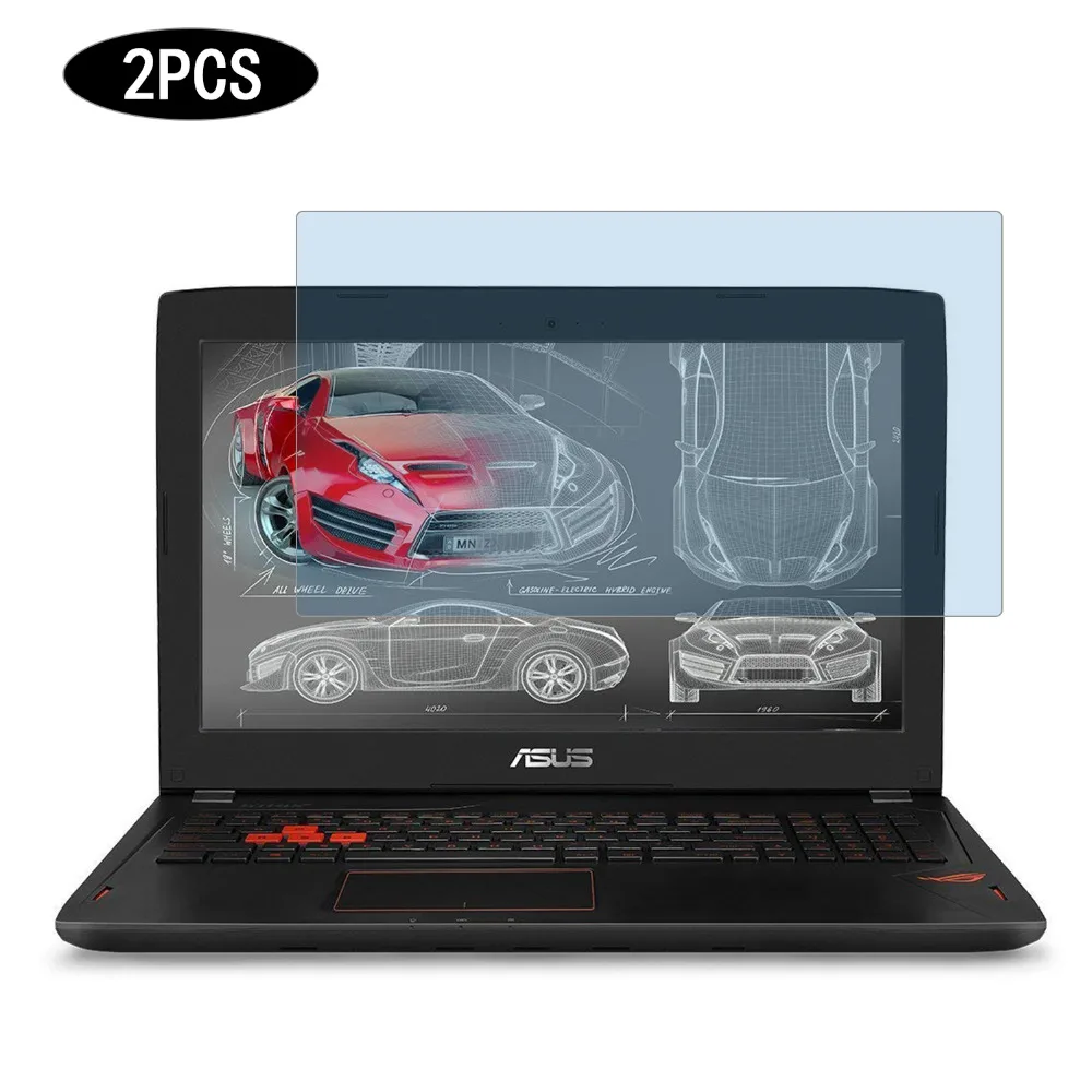 Cartinoe 15,6 дюймов 16:9 защитная плёнка для экрана ноутбука для Asus Rog Gl502vs/Strix ноутбук универсальная защитная пленка анти синий светильник 2 шт