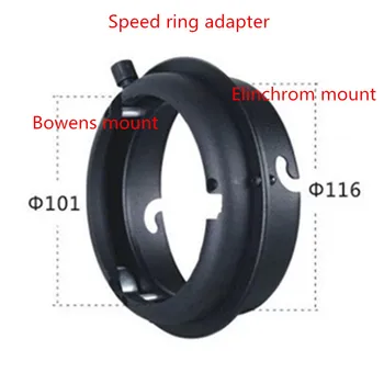 

Photography Studio Speed Ring Adapter for Elinchrom Flash Strobe convert for Bowens Soft Accessories Diffuser Reflector Snoot