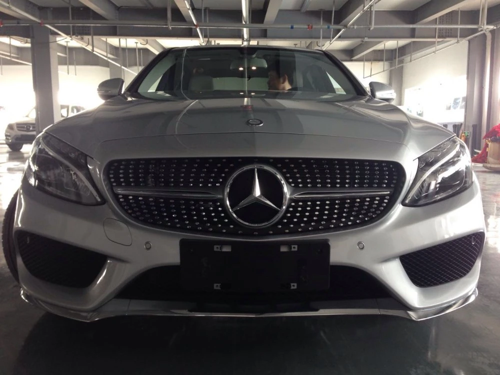 Fur Benz C Klasse W205 Kuhlergrill Diamant Stern Stil Fur Mercedes C Klasse Diamond Mercedes Star Stylestar Star Aliexpress