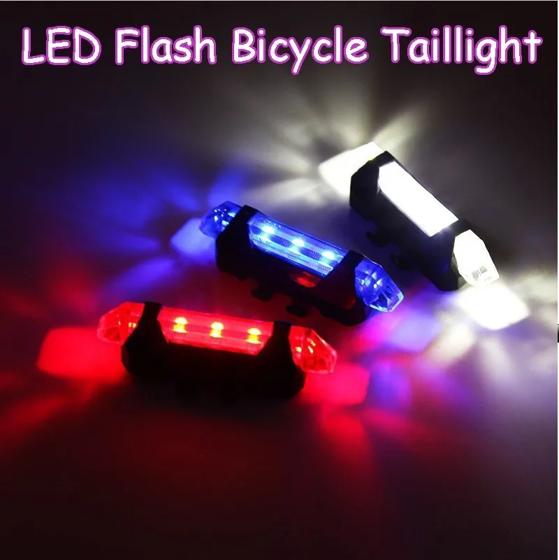 

Flash light LED Taillight Rear Tail Safety Warning Cycling Portable Light, USB Style Rechargeable or Battery Style