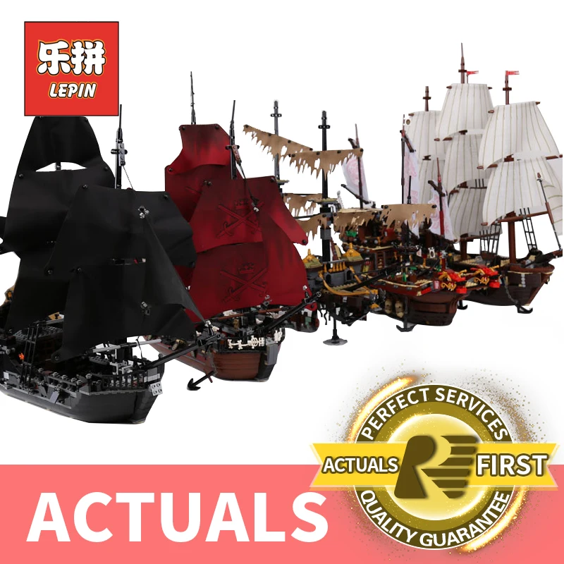 NEW 1717Pcs 22001 Lepin Pirate Ship Imperial Warships Model Building Kits Block Briks Toys Compatible With