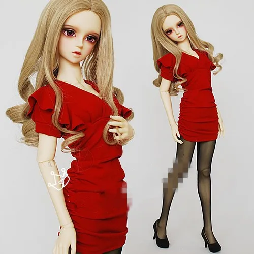 Модные лотоса платье со складками на рост от 3 цветов для BJD кукла 1/6 YOSD 1/4 MSD 1/3 SD10/13/16 для DD Кукла Одежда по индивидуальному заказу CWB19