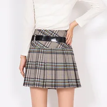 Женская мода весна лето юбка школьницы Сексуальная секретная короткая складчатая юбка мини клетчатые юбки женские s Faldas Saia