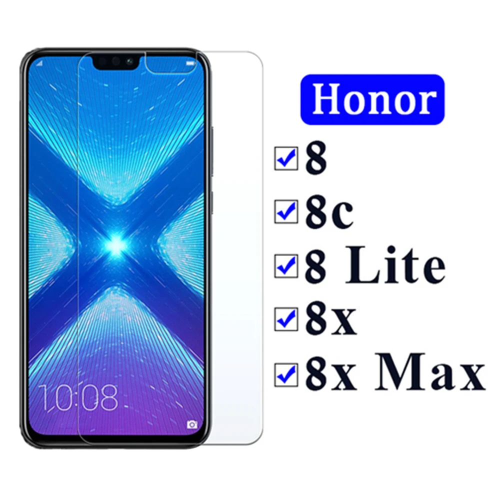 Закаленное стекло для huawei honor 8x max защита экрана 8lite 8c 8 x lite c легкая защитная
