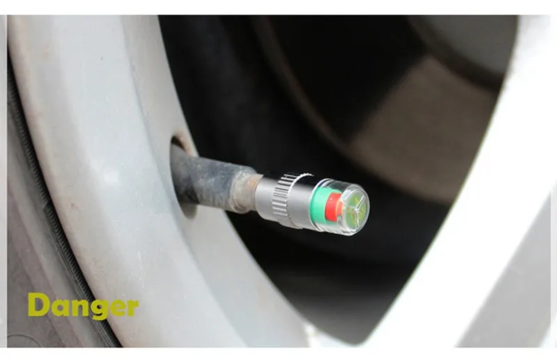 4 шт./лот 2,21 бар 32PSI предупреждение воздуха клапан давления в шинах автомобильный воздушный клапан давления в шинах колпачки датчика сенсорный индикатор