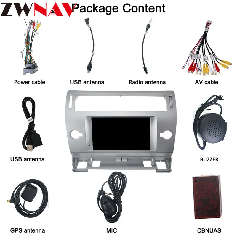 4+ 32G Android 9,0 Автомобильный gps dvd стерео для Citroen C4 Quatre Triumph 2004-2012 автомобильный Радио FM RDS DVD Аудио Видео BT WiFi навигация