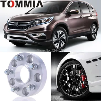 

Fits Honda CR-V 2PCS Wheel Hub Centric Spacers Tire Adapters Rims Flange 5x114.3 Center Bore 64.1mm Aluminum