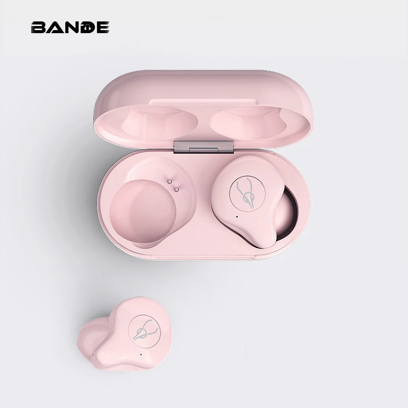 

Peach Pink Minimalist Design Intelligent Noise Reduction Wireless Bluetooth Headset