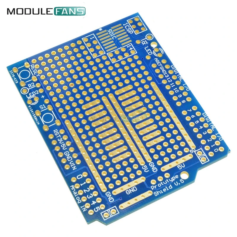 

Prototype PCB Board For Arduino UNO R3 Shield Board FR-4 Fiber 2mm 2.54mm Pitch Diy Electronic