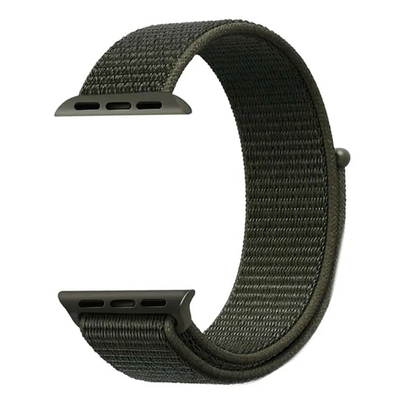 Cargo Khaki Для наручных часов Apple Watch, версии 4/3/2 38 мм 42 мм нейлон мягкий дышащий нейлон для наручных часов iWatch, сменный ремешок Спортивная петля series4 40 мм 44 мм - Цвет ремешка: Cargo Khaki