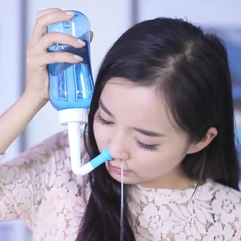 

Health Nose Care Nasal Wash Cleaner Nose Protector Cleans Moistens Child Adult Avoid Allergic Rhinitis Cleaning + 30 pack salt