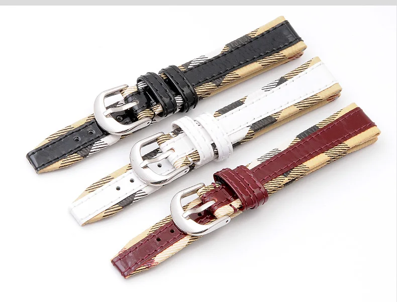 Men's and women's high-quality leather watch bands, instead of burberry bu1395/1396/1397/1388 series watch accessories pin 16mm