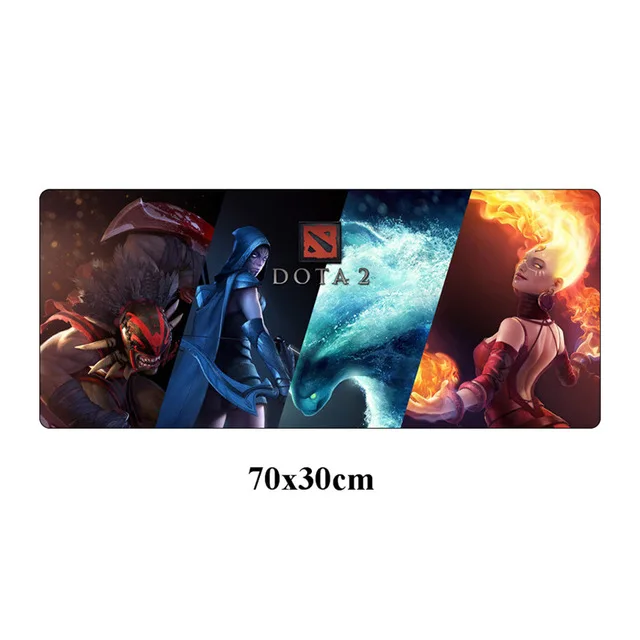 model 1 DOTA2 игровой коврик для мыши запирающийся край большой 70x30 см Коврик для мыши Нескользящий Резиновый ПК компьютер Ноутбук клавиатура подставка под руку - Цвет: model 1