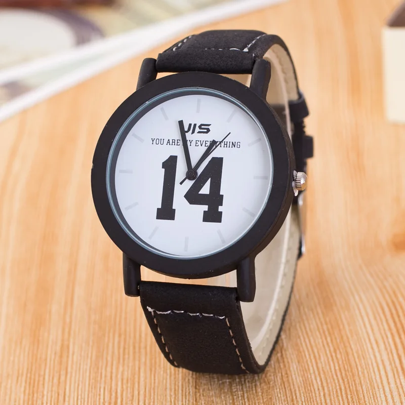 

2019 New fashion minimalist men's sport wristwatches Korean version simple casual quartz leather watch men clock erkek kol saati