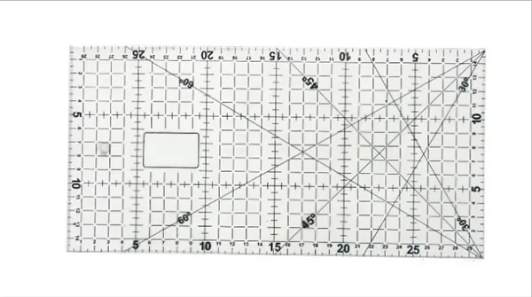 

30 pcs Quilting Tools Approximate Blue Acrylic Material 30cm * 15cm * 3mm Patchwork Ruler