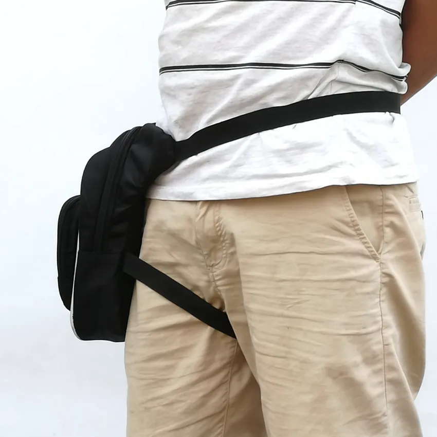

Men Waterproof Oxford Waist Drop Leg Bag Thigh Hip Bum Belt Fanny Pack Drop Bag Motorcycle Rider Outdoor Running Sports Bags