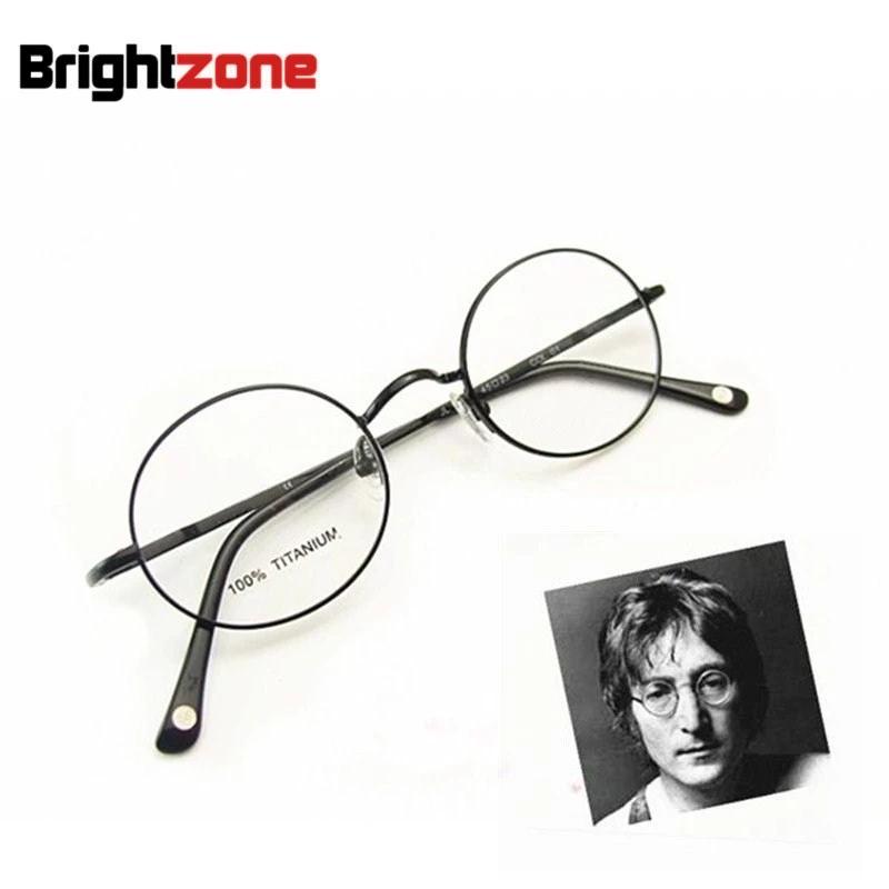 Round john lennon eyeglasses frames Clearance