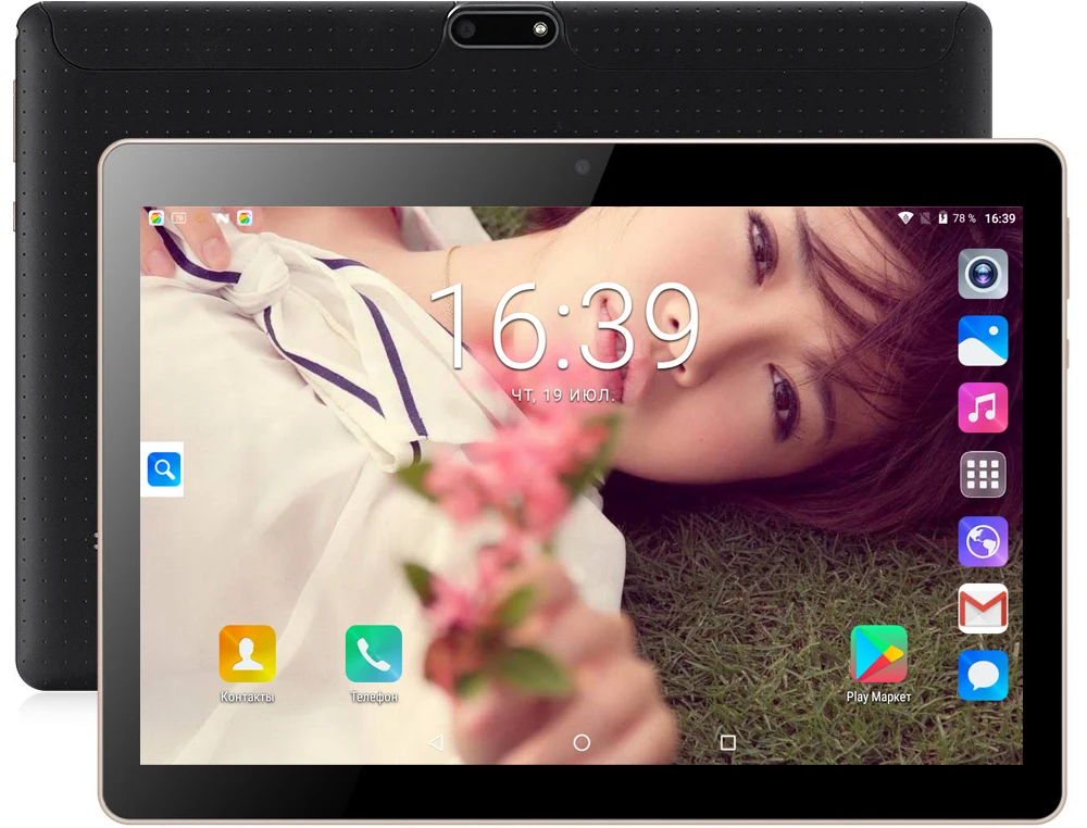 Новые Android 7,0 10 дюймов Восьмиядерный Dual Sim 3g сетевые планшеты с модулем Wi-Fi 4 Гб + 64 ГБ ips lcd Phablet